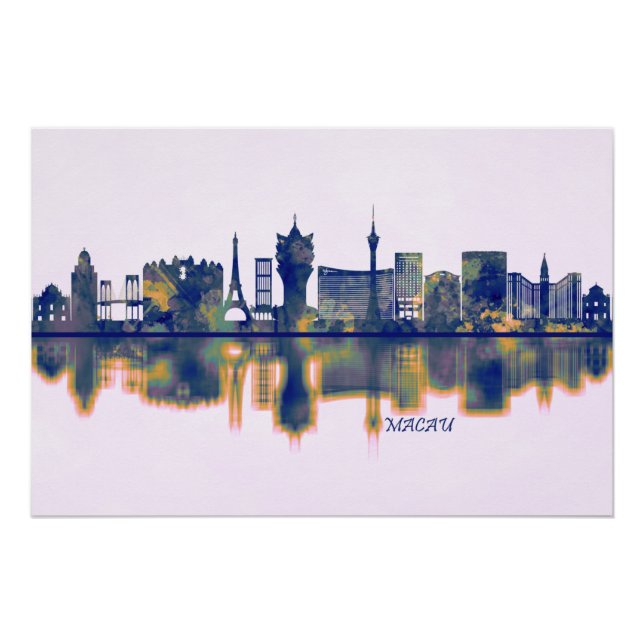 Macau Skyline Poster (Vorderseite)