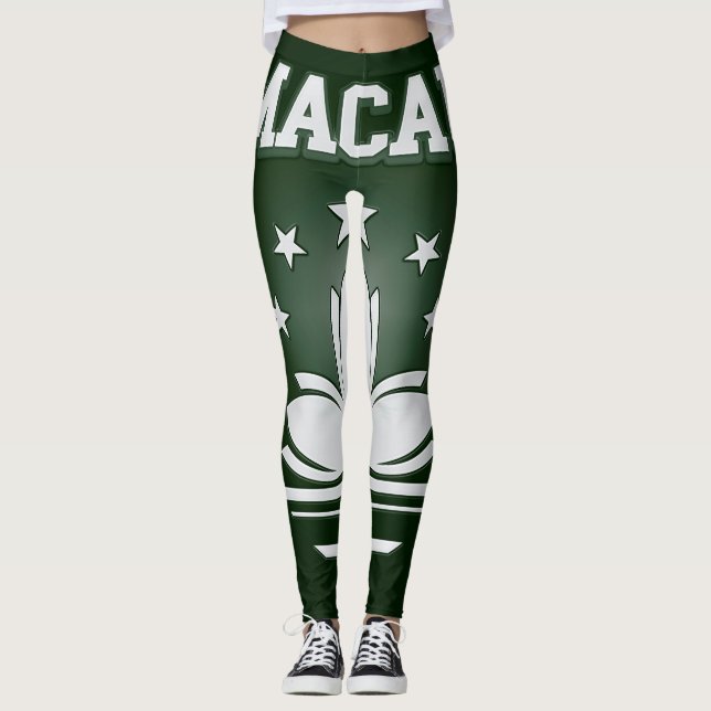 Macau-Wappen Leggings (Vorderseite)