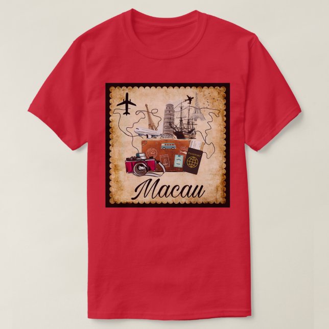 Macau World Travel Souvenir Reiseziel Reise T-Shirt (Design vorne)