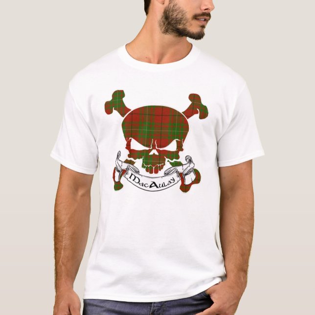 MacAulay Tartan Skull T-Shirt (Vorderseite)