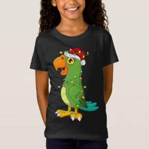 Macaw Bird Lover Xmas Weihnachtsmannmütze Macaw We T-Shirt