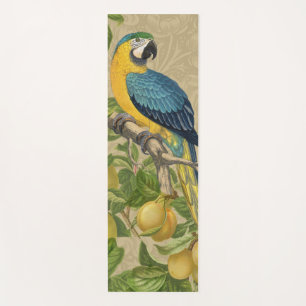 Macaw Blue Yellow Tropical Dschungel Antique Yogamatte