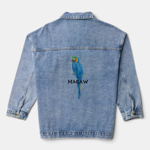 Macaw Design Denim Jacket Jeansjacke