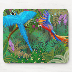 Macaw-Dschungel Mousepad