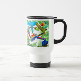 Macaw-Dschungel-Reise-Tasse Reisebecher
