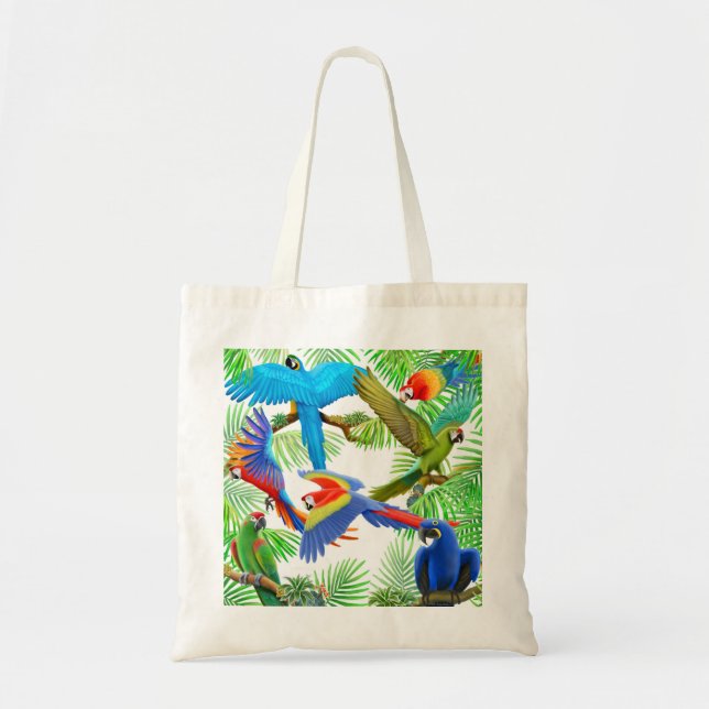 Macaw-Dschungel-Taschen-Tasche Tragetasche (Vorne)