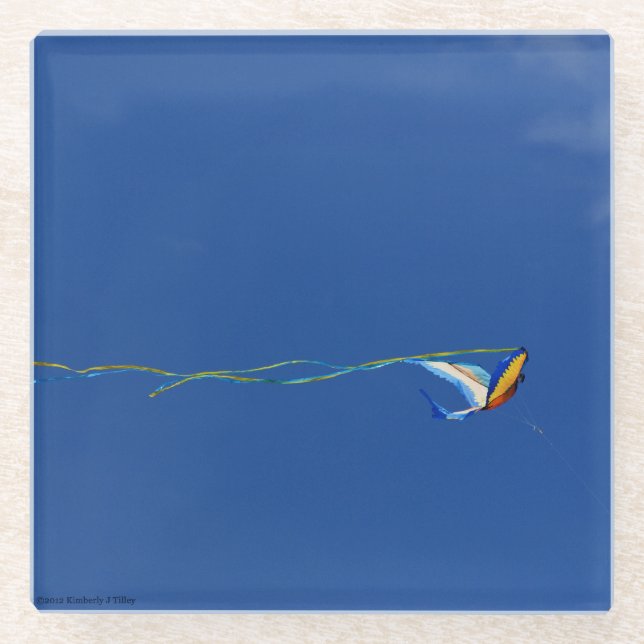 Macaw Kite Glasuntersetzer (Vorderseite)