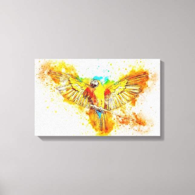 Macaw Leinwanddruck (Vorderseite)