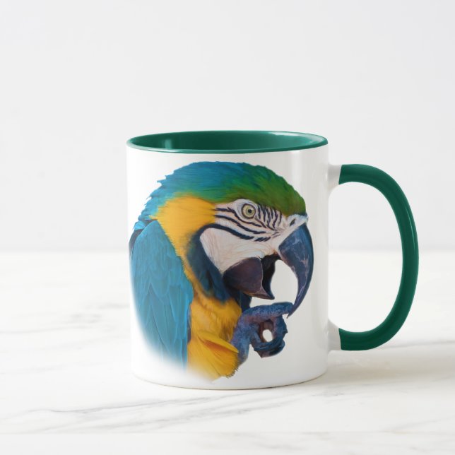 Macaw-Papagei, kundengerechte Tasse (Rechts)