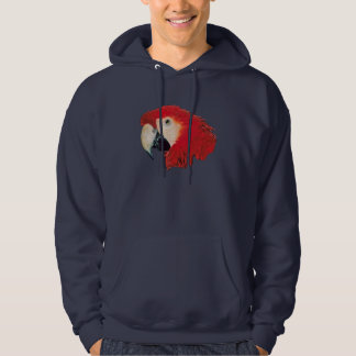 Macaw-Papageien-mit Kapuze Sweatshirt