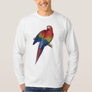 Macaw-Papageien-roter gelber blaues Grün-Vogel T-Shirt
