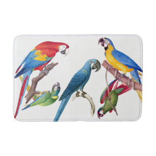 Macaw-Papageien-Vogel-Tiertier-Bad-Matte Badematte
