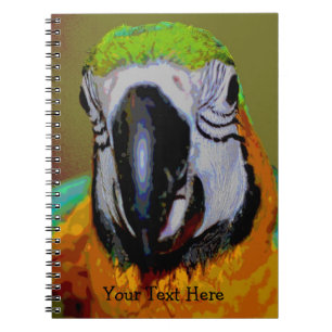 Macaw Parrot Bird Art Notizblock