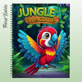 Macaw Parrot Cute Bird Jungle Welcome Animal 🐦 Notizbuch