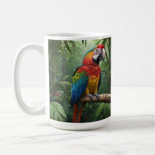 Macaw Parrot im Dschungel Kaffeetasse