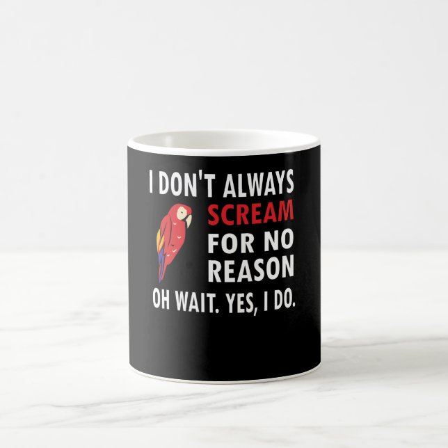 Macaw Parrot Owner Gift Bird Scarlet Macaw Lover Kaffeetasse (Mittel)