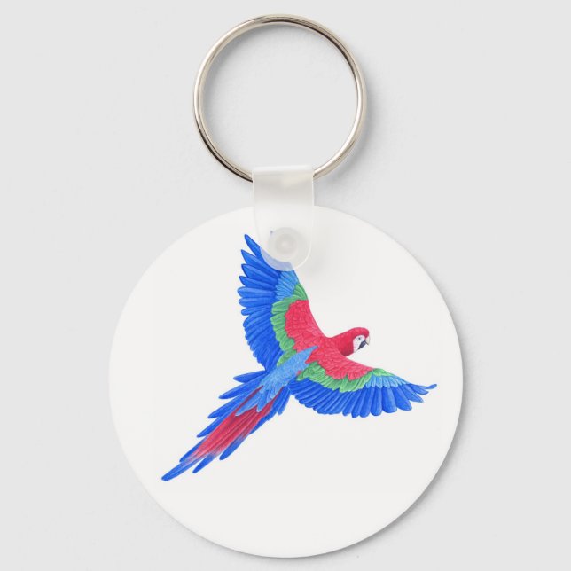 Macaw Schlüsselanhänger (Vorderseite)