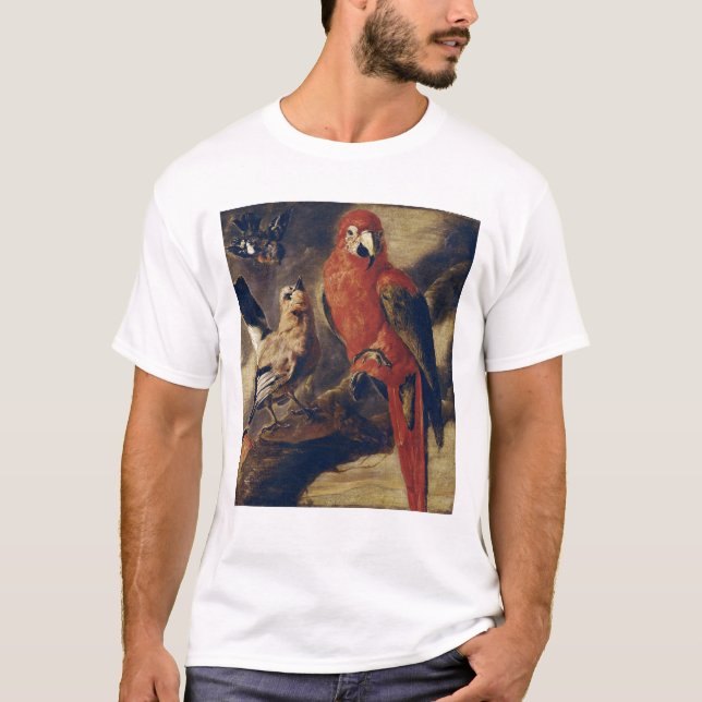 Macaw und Bullfinch T-Shirt (Vorderseite)