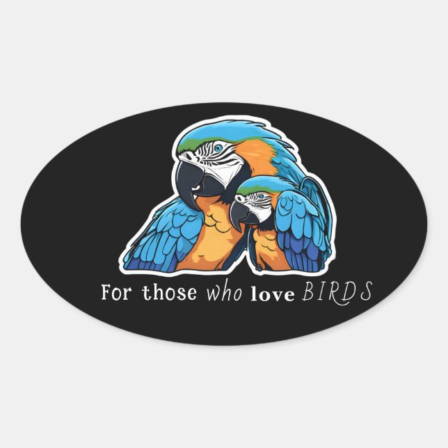 Macaws sticker (arara) (Vorderseite)