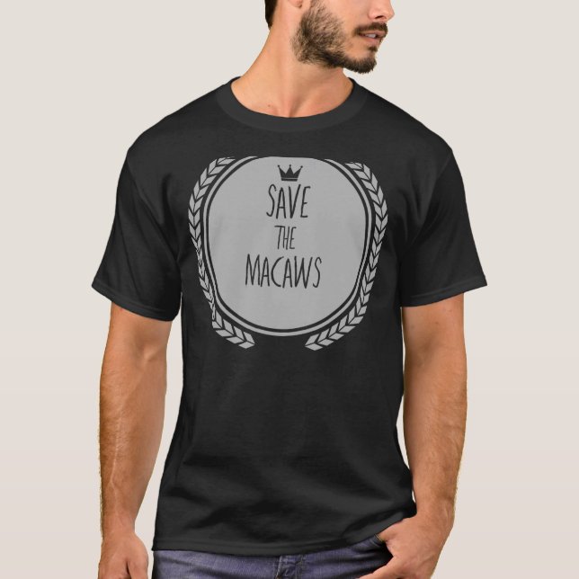 MACAWS-TiermACAW gerettet T-Shirt (Vorderseite)