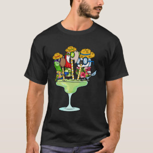 Macaws trinken Margarita Tropical Vacation Parrot T-Shirt
