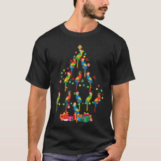 Macaws Weihnachtsbaum Lights Funny Santa Elf Macaw T-Shirt