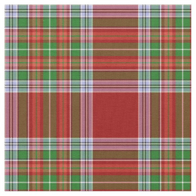 MacBain MacBean Scottish Clan Tartan Kariert Stoff (Nahaufnahme)