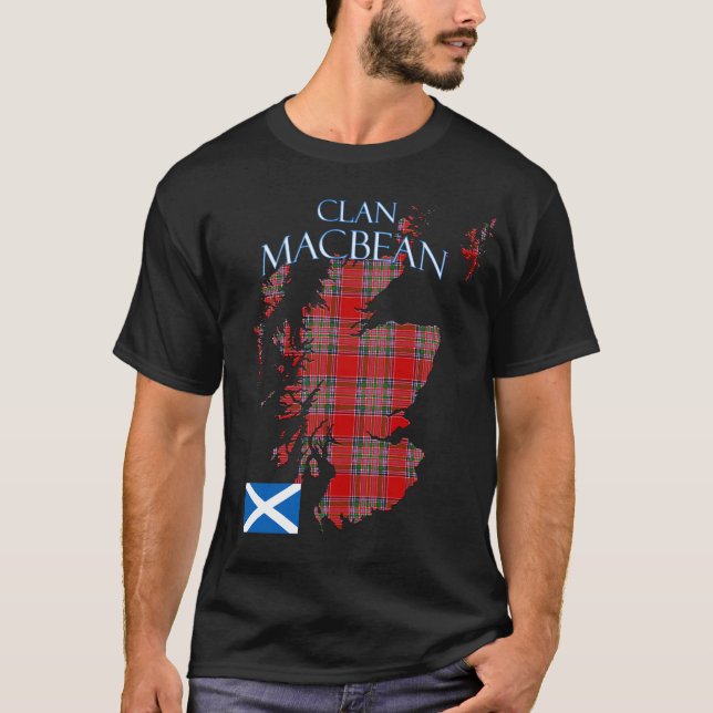 MacBean Scottish Clan Tartan Scotland T-Shirt (Vorderseite)