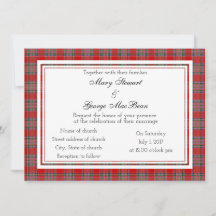 MacBean Scottish Wedding Einladung