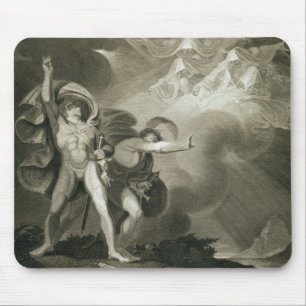 Macbeth, Banquo und die drei Hexen auf dem Heide Mousepad