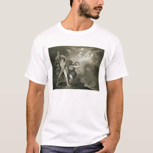 Macbeth, Banquo und die drei Hexen auf dem Heide T-Shirt (Vorderseite)