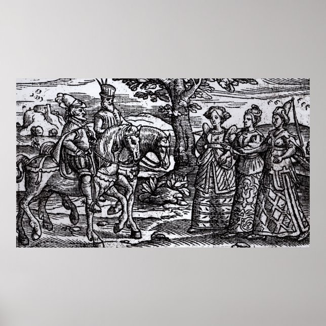 Macbeth, Banquo und die drei Hexen Poster (Vorne)