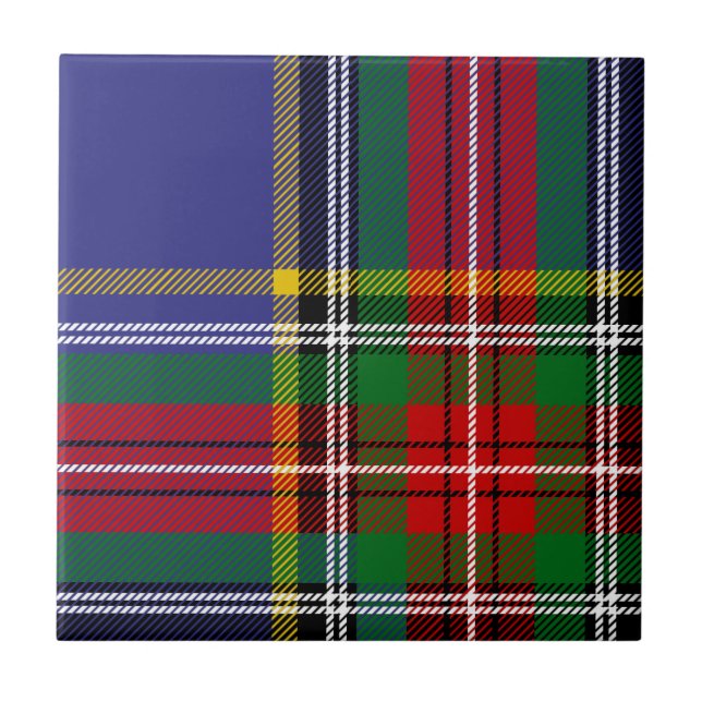 MacBeth-Clan-Tartan Fliese (Vorderseite)