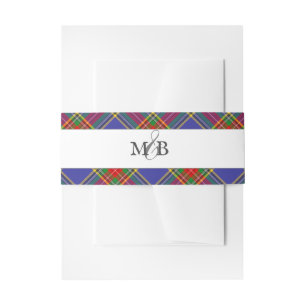 MacBeth-Clan-Tartan-Schottenkaro Einladungsbanderole