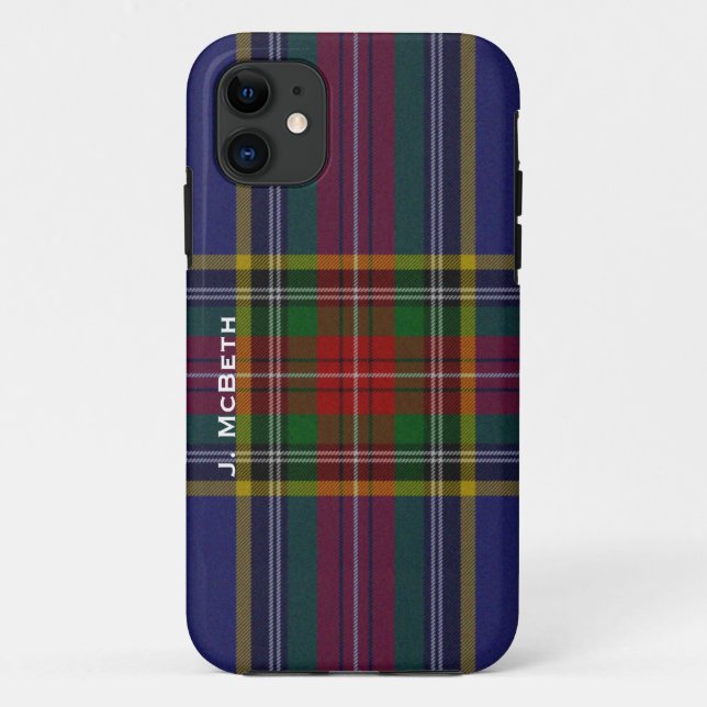 Macbeth-ClanTartan karierter iPhone 5S Fall Case-Mate iPhone Hülle (Rückseite)