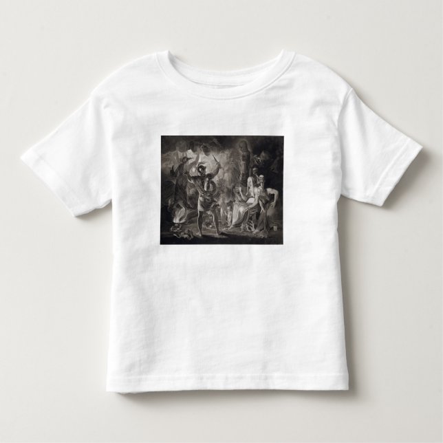 Macbeth, die drei Hexen und Hecate in Tat IV, S Kleinkind T-shirt (Vorderseite)