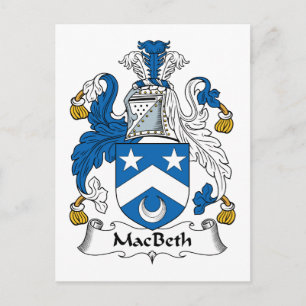 MacBeth-Familienwappen Postkarte