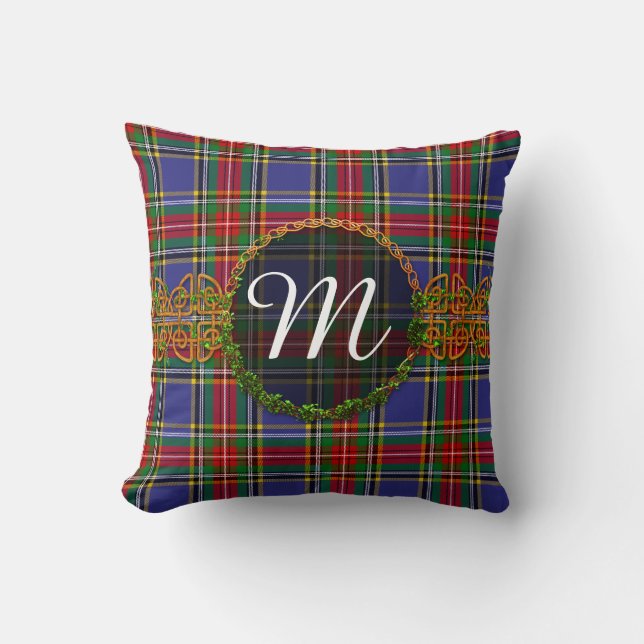 MacBeth Monogramm-Tartan Kissen (Vorderseite)