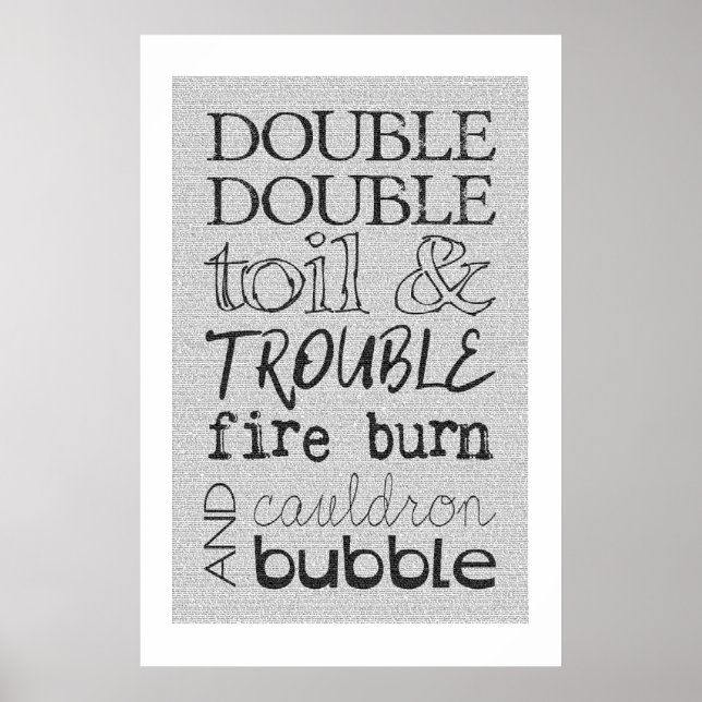 Macbeth Night Full Text Poster (Vorne)