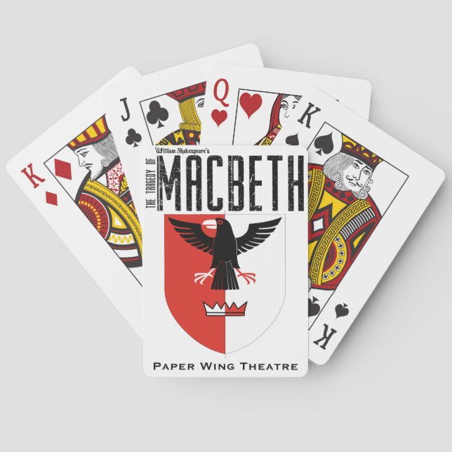 Macbeth - Paper Wing Theatre - Playing Card Spielkarten (Rückseite)