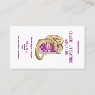 Macbeth Rote Bücher über Hexen Visitenkarte