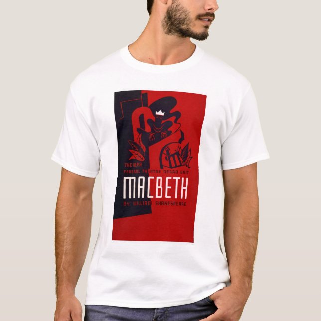 Macbeth-Schwarze-Theater WPA 1937 T-Shirt (Vorderseite)