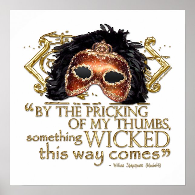 Macbeth "Something Wicked" Angebot (Gold Version) Poster (Vorne)