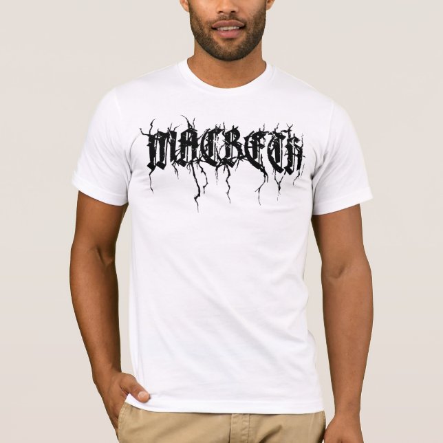 MACBETH-T - Shirt-Schwarz-Beschriftung T-Shirt (Vorderseite)