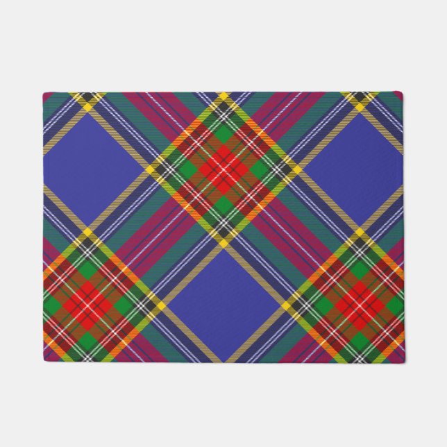 MacBeth Tartan Kariertes schottisches Muster Fußmatte (Vorderseite)