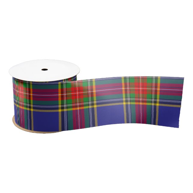 MacBeth Tartan Kariertes schottisches Muster Satinband (Spule)
