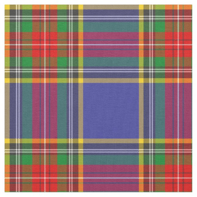MacBeth Tartan Kariertes schottisches Muster Stoff (Nahaufnahme)