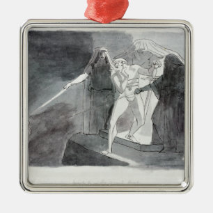 Macbeth und der bewaffnete Kopf Silbernes Ornament