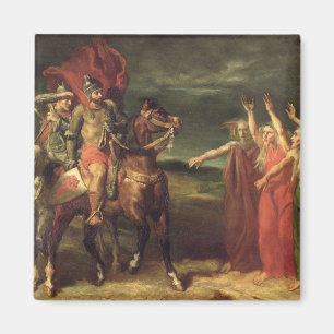 Macbeth und die drei Hexen, 1855 Magnet
