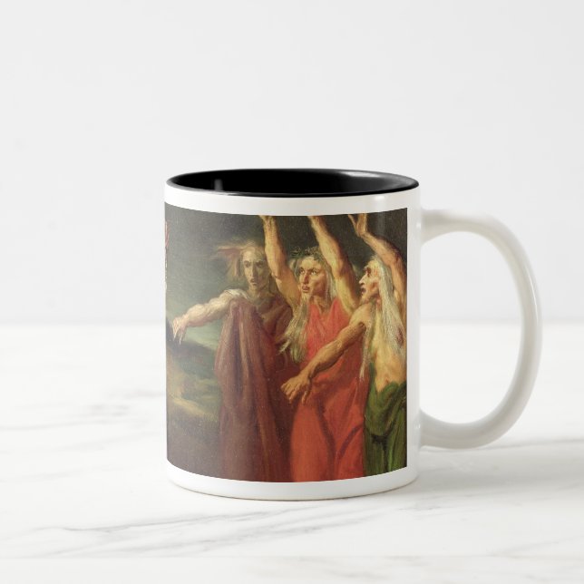 Macbeth und die drei Hexen, 1855 Zweifarbige Tasse (Rechts)